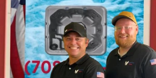 Todd and Stone Crutchfield together at American Spas